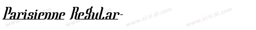 Parisienne Regular字体转换